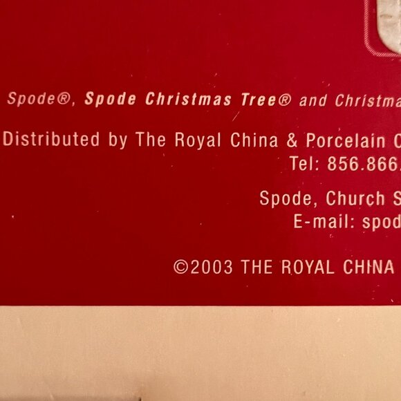 NOS Vintage 2003 Spode Christmas Tree 6" Revere Bowl Holiday Dish Collectible - Picture 14 of 14